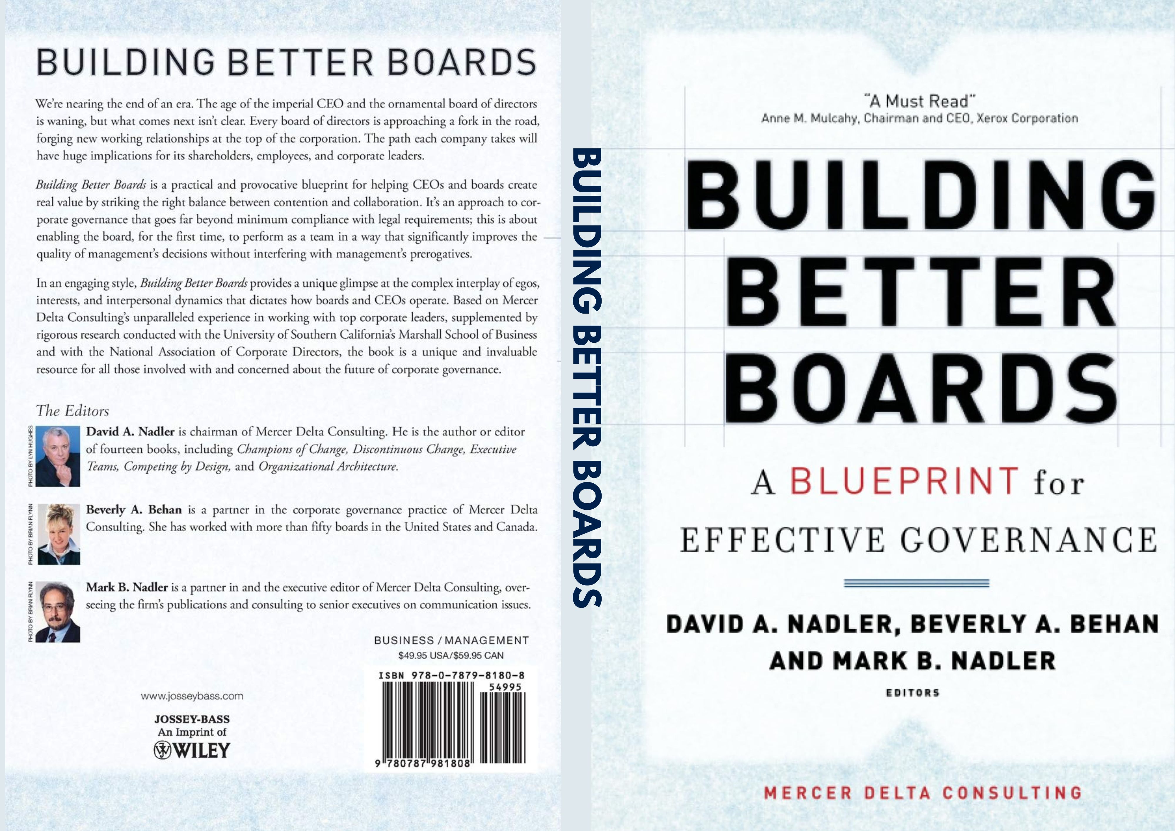 Building Better Boards Book By David A. Nadler, Beverly A. Behan, and Mark B. Nadler