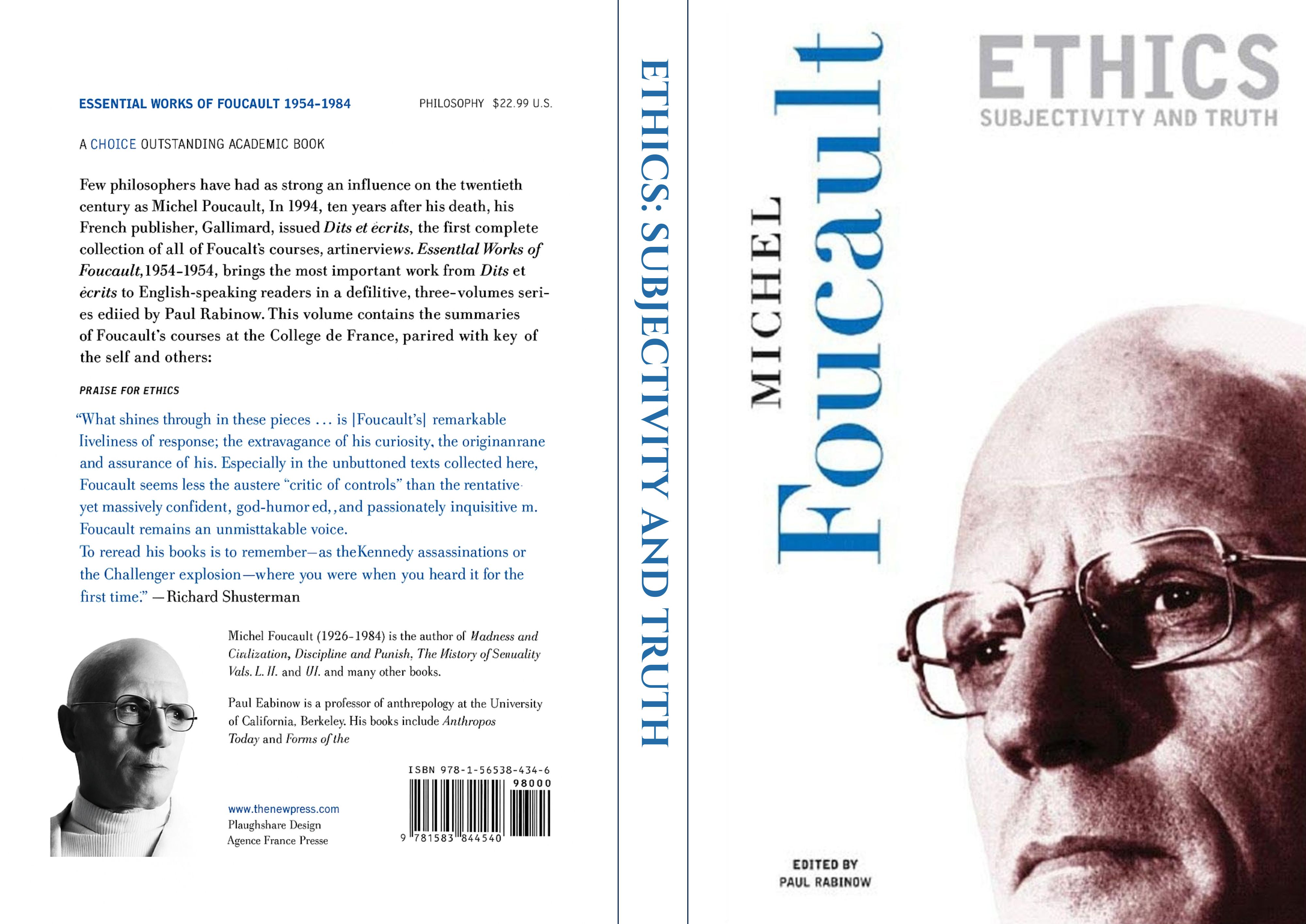 "ETHICS: SUBJECTIVITY AND TRUTH" Book By Michel Foucault