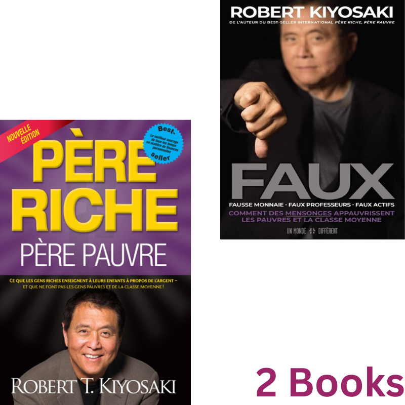 Père Riche Père Pauvre +  Faux  Book By Robert T. Kiyosaki [French Version]