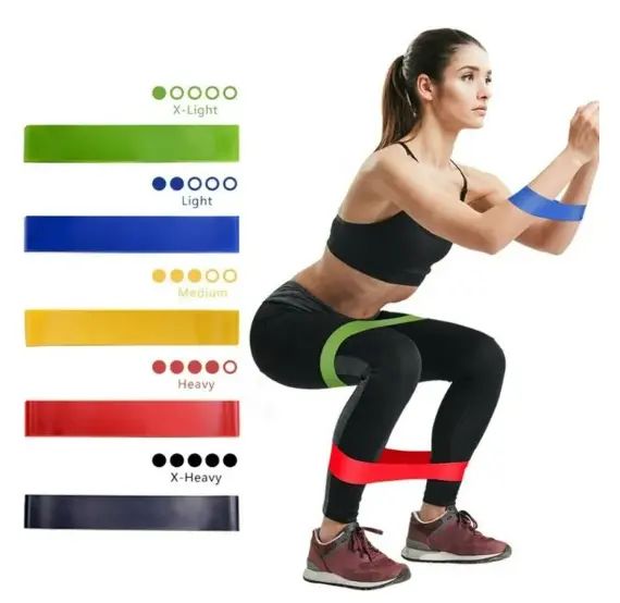 5Pc Different Level Fitness Yoga Resistance Bands