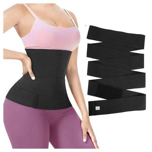 Fashion Bandage Wrap Lumbar Waist Trainer Sweat Sauna Belt Body Shaper Trimmer Snatch Me Up Tummy Fajas Free Size Fat Burning