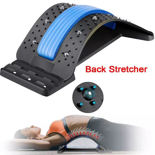Back Stretcher For Low Back Pain Relief Back Massager Neck Stretcher Multi-Level Lumbar Support Stretcher Spinal, Lower And Upper Muscle Pain Relief