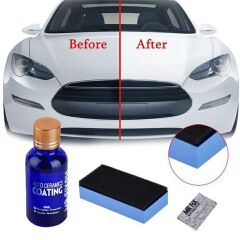 Automotive Ceramic Coating, Greyghost Mr Fix 9H Anti Scratch Hydrophobic Polish Nano Coating Kit, High Gloss Car Paint Sealant Protection