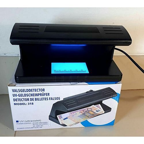 Counterfeit money detector machine -ultraviolet UV detector- fake money checker