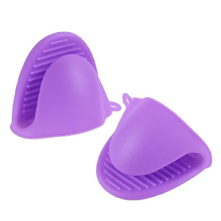 Home Kitchen Dining Oven Mitts Kitchen Silicone Anti-Scalding Gloves Plate Clips Dish Clips Anti-Scalding Heat Insulation Bowl Clips Oven Microwave Hand Clips