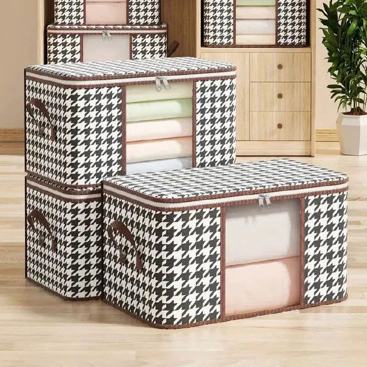 Home Clothes Storage Box Foldable Wardrobe Quilt Organizer Box Moving Small Object Artifact Daily Necessities Storage Bag