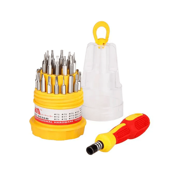 31-In-1 Screw Driver Set Yellow