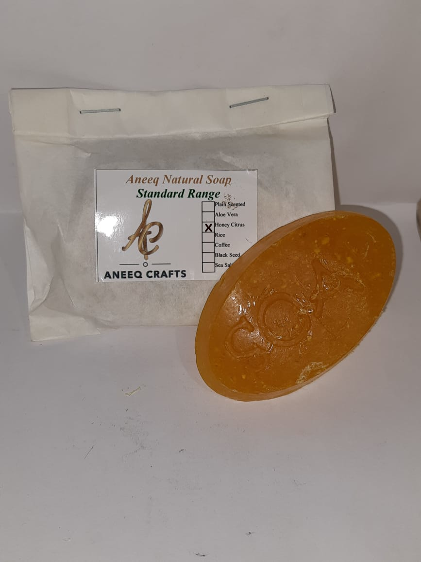Aneeq Crafts Natural Range Soap - Honey Citrus