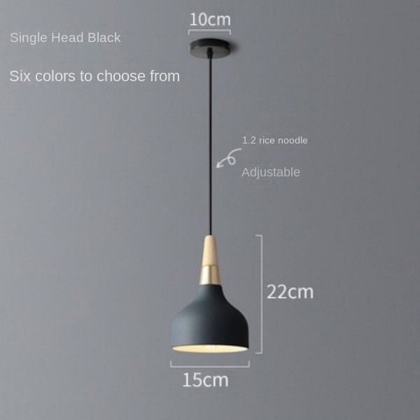 Single headlight modern simple macaron art bar bedside chandelier Pendant Lights
