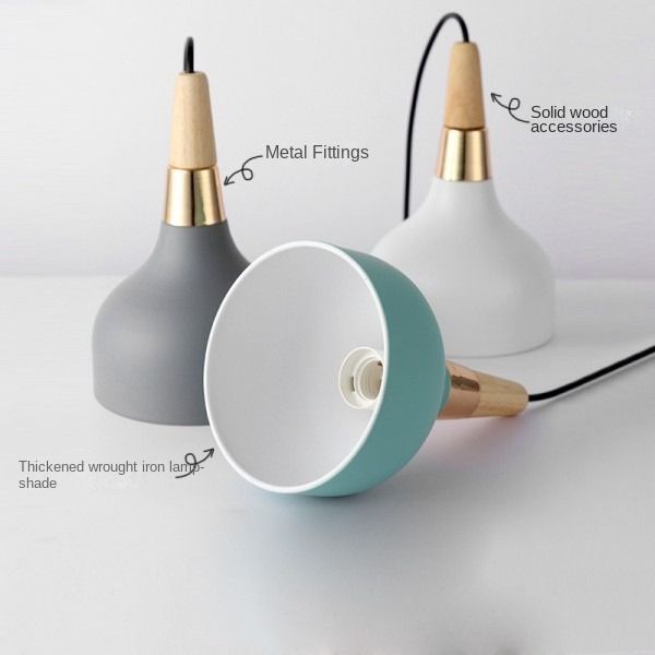 Single headlight modern simple macaron art bar bedside chandelier Pendant Lights