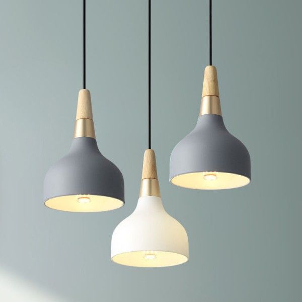 Single headlight modern simple macaron art bar bedside chandelier Pendant Lights