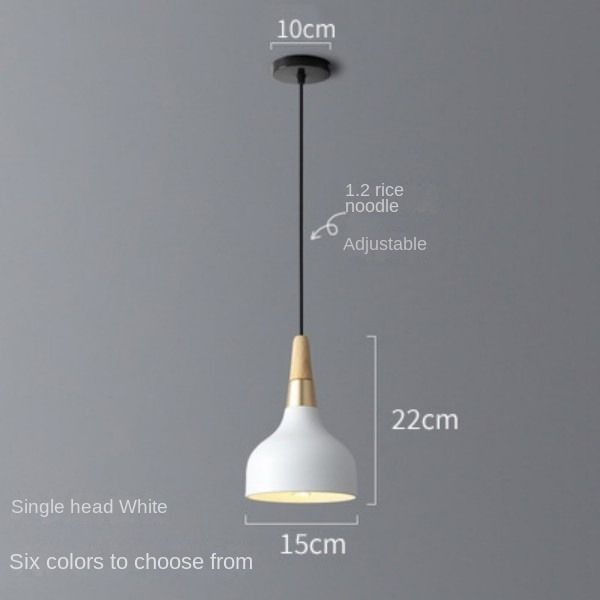 Single headlight modern simple macaron art bar bedside chandelier Pendant Lights