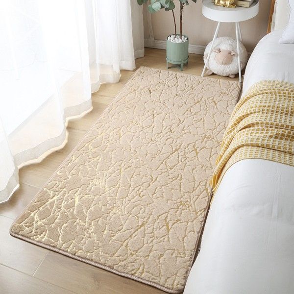 Imitation Rabbit Hair Bed Plush Bedroom Carpet Home Living Room Sofa Room Floor Mat  Rug Pads