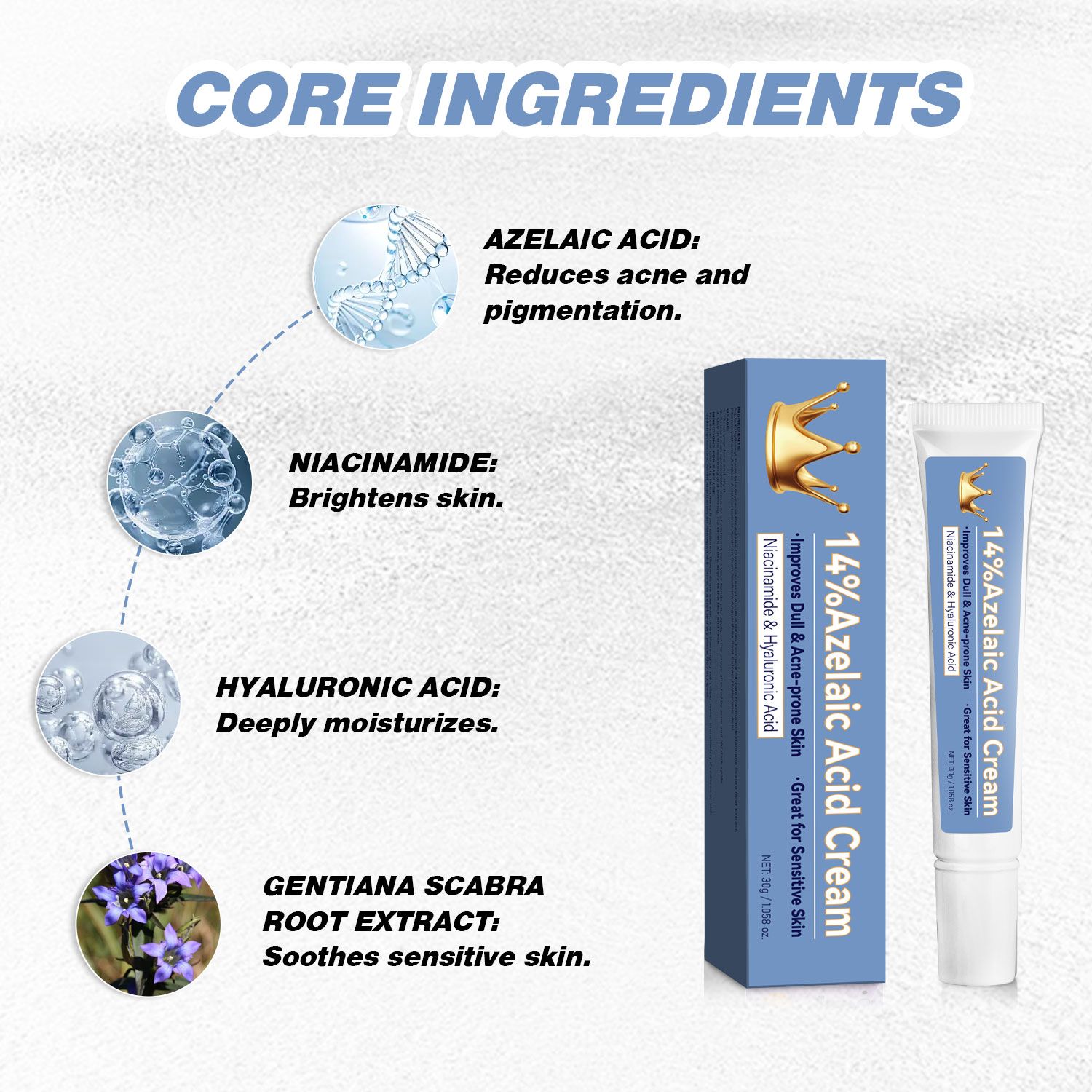 Lady Nian Dichloroacetate Cream 30g - Anti-Bacterial And Anti-Acne Skin Care Product
