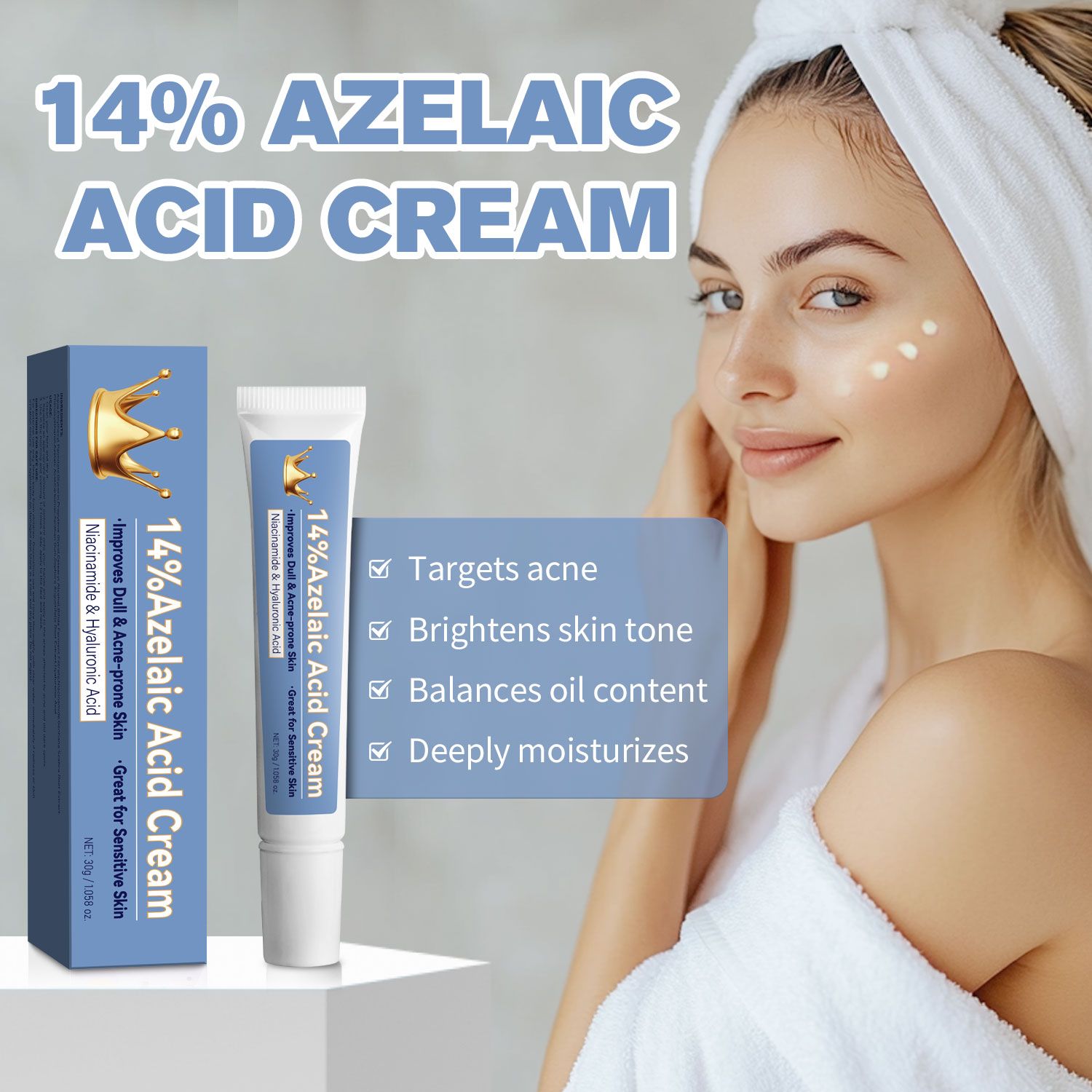 Lady Nian Dichloroacetate Cream 30g - Anti-Bacterial And Anti-Acne Skin Care Product
