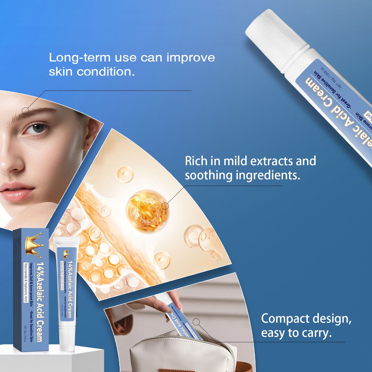 Lady Nian Dichloroacetate Cream 30g - Anti-Bacterial And Anti-Acne Skin Care Product