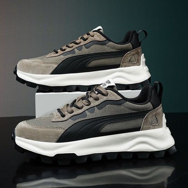 Men's Front Lace-Up Exquisite Workmanship Casual Soft Sole Anti-Slip Wear Breathable Casual Sports Shoes Sneakers