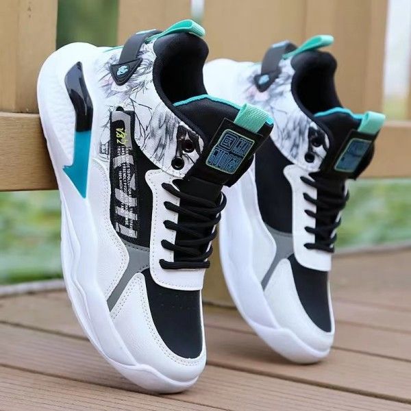 Men's Fine Workmanship Before Lace-Up Casual Comfortable Breathable Basketball Sneakers Sneakers