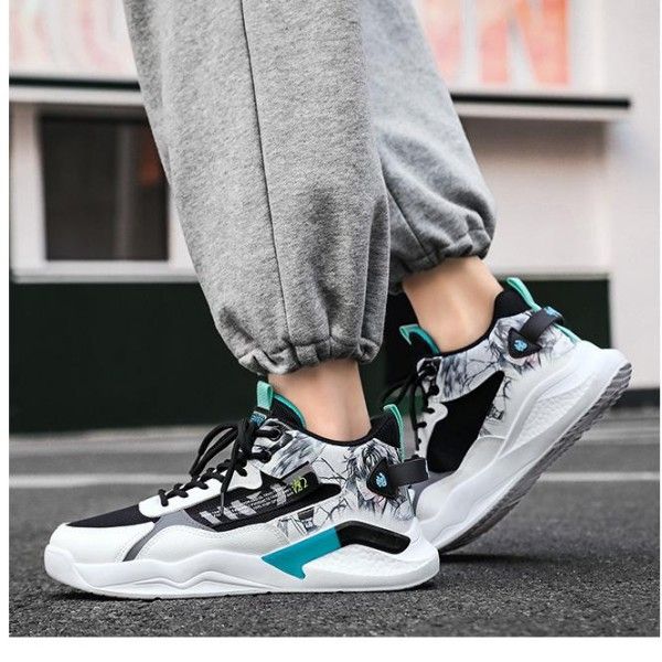 Men's Fine Workmanship Before Lace-Up Casual Comfortable Breathable Basketball Sneakers Sneakers