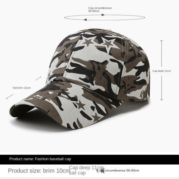 Men's Camouflage Labor Protection Mountaineering Outdoor Baseball Cap Sun Protection Travel Hat Baseball Caps
