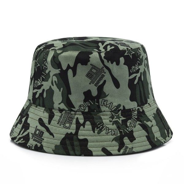 Women Men Camo Fisherman Hat Breathable Sunscreen Hiking Basin Hat Art Casual Large Brimmed Visor Bucket Hats
