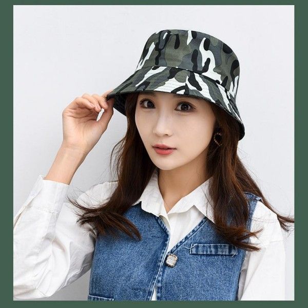 Women Men Camo Fisherman Hat Breathable Sunscreen Hiking Basin Hat Art Casual Large Brimmed Visor Bucket Hats