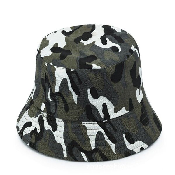 Women Men Camo Fisherman Hat Breathable Sunscreen Hiking Basin Hat Art Casual Large Brimmed Visor Bucket Hats