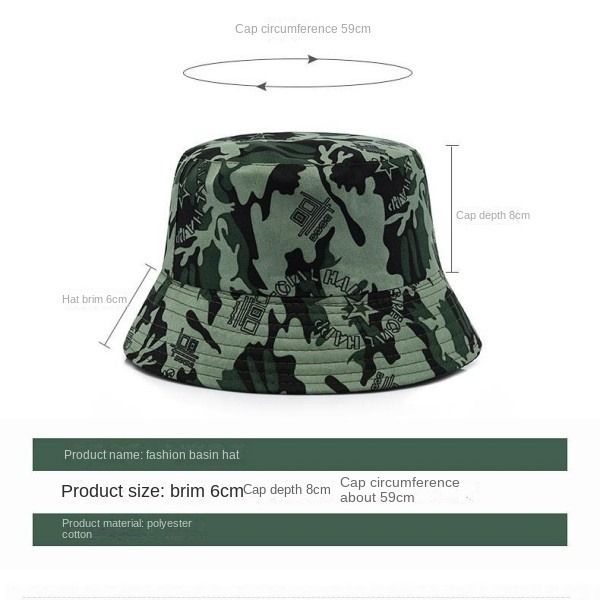 Women Men Camo Fisherman Hat Breathable Sunscreen Hiking Basin Hat Art Casual Large Brimmed Visor Bucket Hats