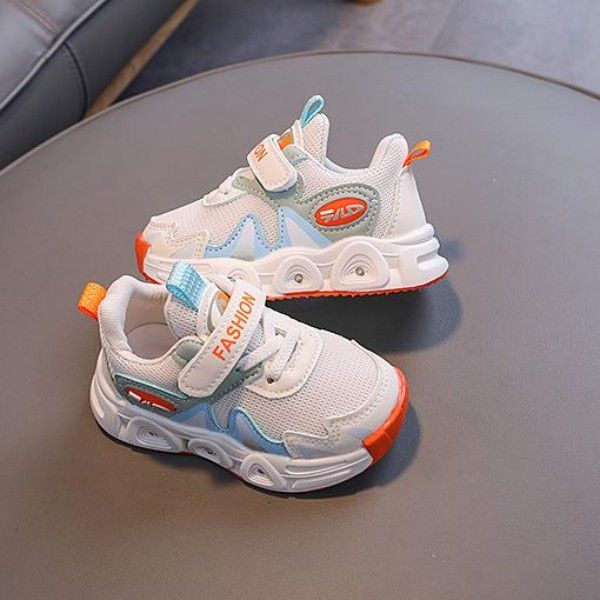 Children's Mesh Breathable Light-Emitting Sports Soft-Soled Non-Slip Toddler Shoes Sneakers