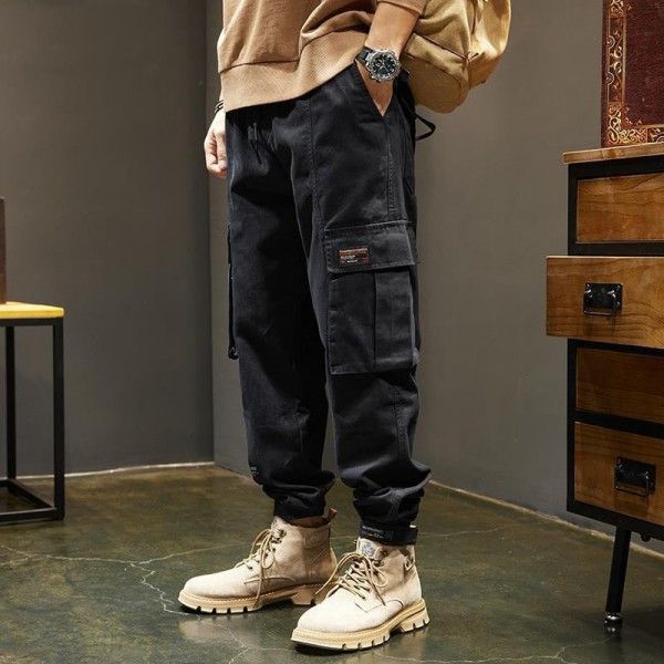 Men's Fine Work Color Matching Fashion Coat Stand Collar Splicing Casual Thick Warm Jacket Casual