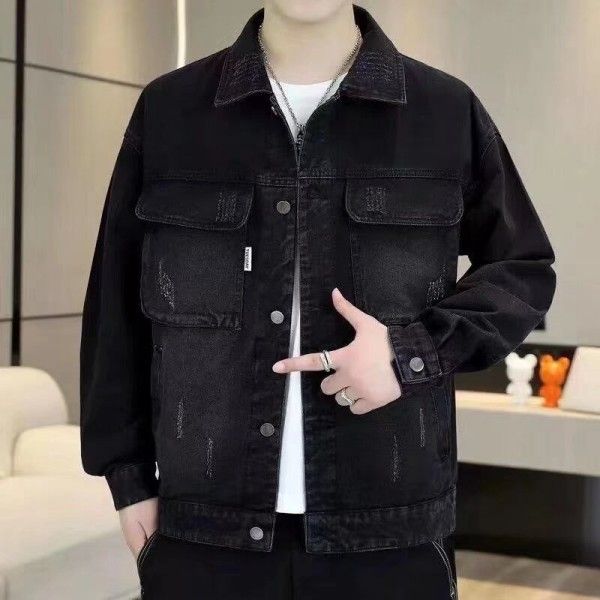 Jackets & Coats  Men's Slim Fit Comfortable Breathable Lapel On The Clothing Cargo Casual Jacket Denim Coat