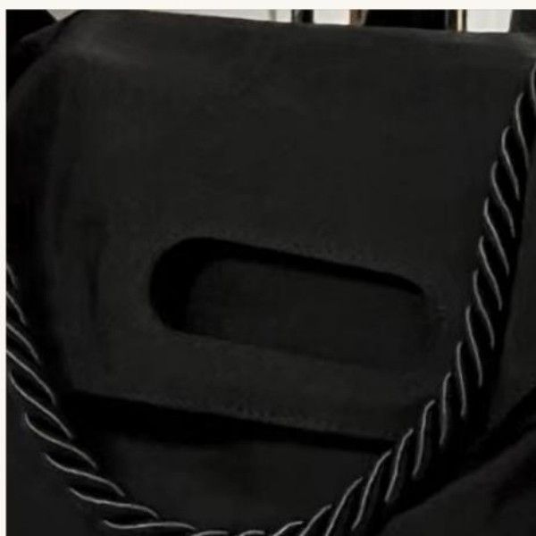 Black Nylon Single Shoulder Crossbody Large Capacity Tote Messenger Bag For Women  Shoulder Bags