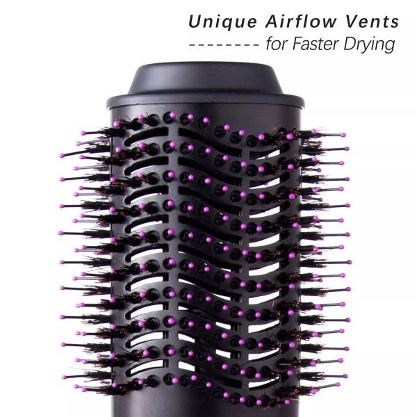 4-In-1 Hot Air Comb Multi-Functional Negative Ion Curly Straight Hair Brush  Hair Brushes