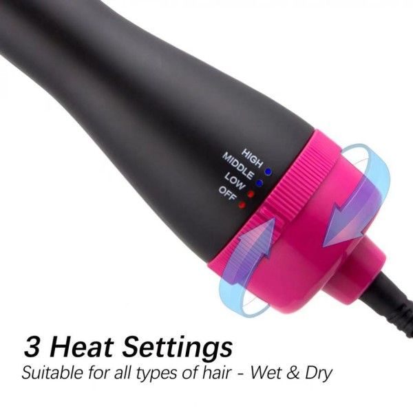 4-In-1 Hot Air Comb Multi-Functional Negative Ion Curly Straight Hair Brush  Hair Brushes