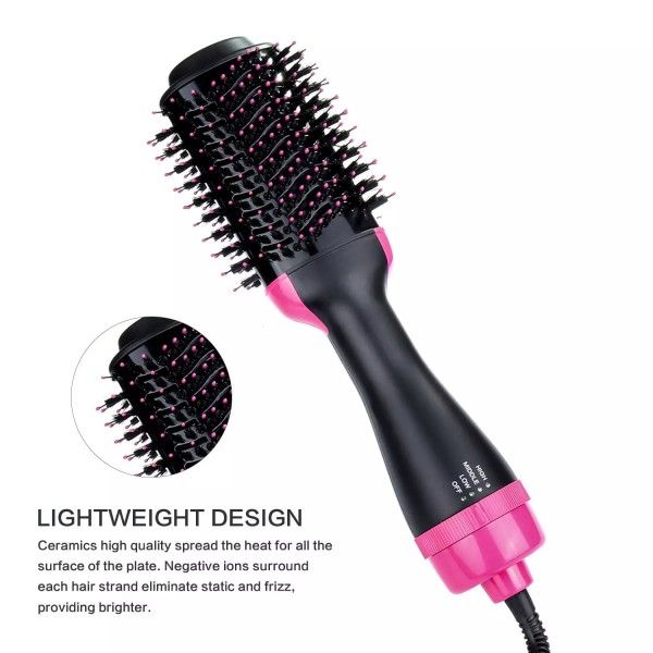 4-In-1 Hot Air Comb Multi-Functional Negative Ion Curly Straight Hair Brush  Hair Brushes