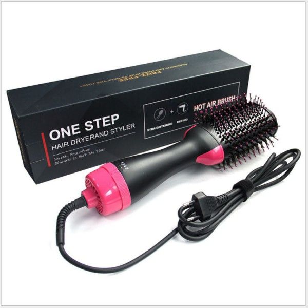 4-In-1 Hot Air Comb Multi-Functional Negative Ion Curly Straight Hair Brush  Hair Brushes