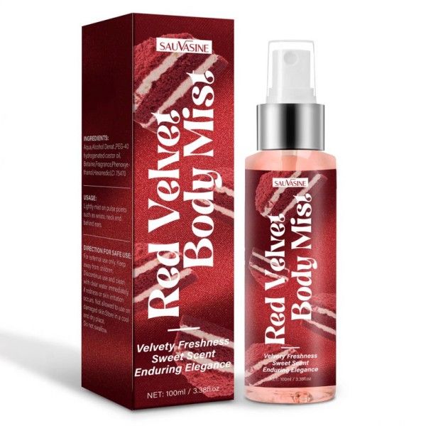 Ladies Long-Lasting Moisturizing Red Velvet Body Spray 100ml