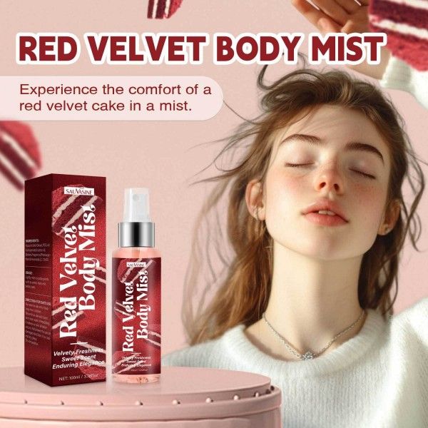Ladies Long-Lasting Moisturizing Red Velvet Body Spray 100ml