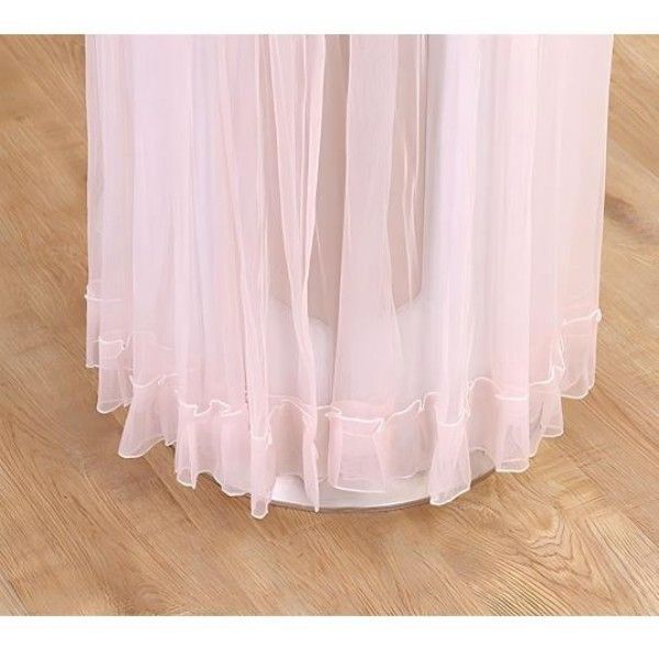 Cylindrical Air Conditioner Cover Lace Fabric Standing Cabinet Air Conditioner Dust Cover For The Living Room