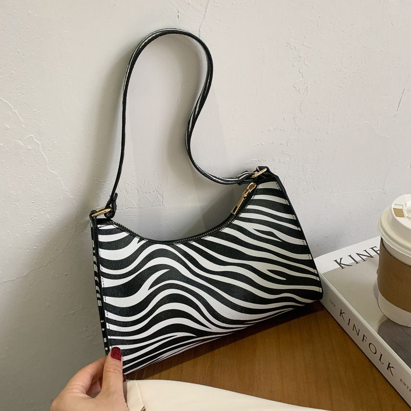 Ladies Exquisite Workmanship Shopping Commuter Leopard Print Retro Texture Single Shoulder Niche Design Bag  Shoulder Bags