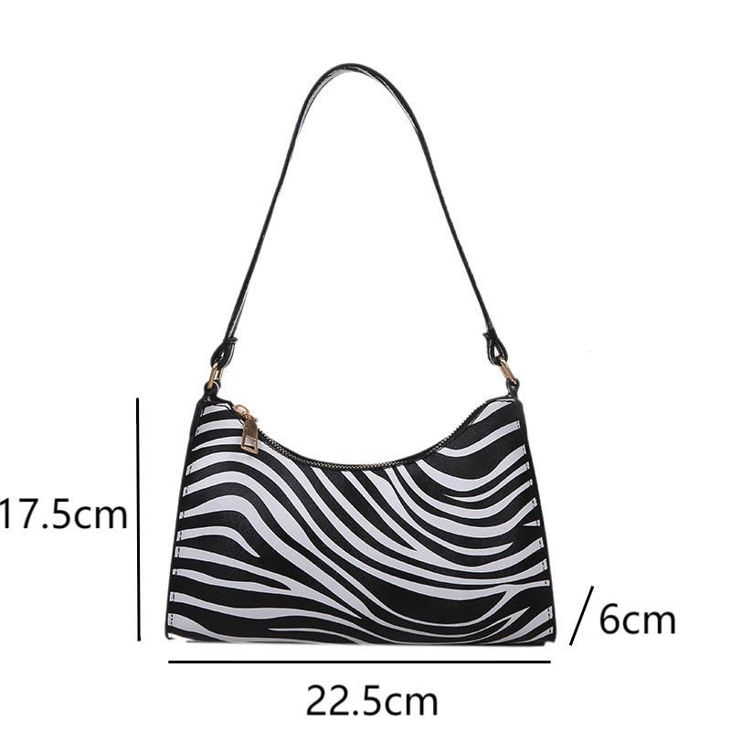 Ladies Exquisite Workmanship Shopping Commuter Leopard Print Retro Texture Single Shoulder Niche Design Bag  Shoulder Bags