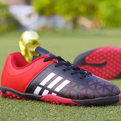 Student Front Lace-Up Flat Non-Slip Training Shoes Football Sneakers