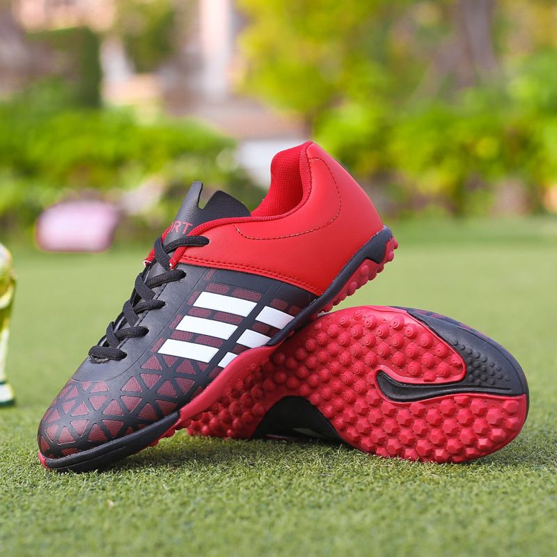 Student Front Lace-Up Flat Non-Slip Training Shoes Football Sneakers