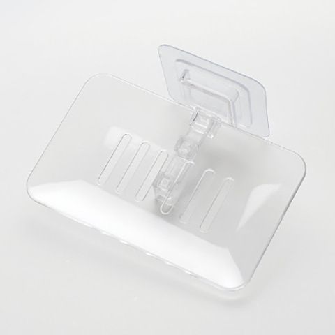 MeyJig Soap Dishes Drain Sponge Holder Bathroom Organizer Bathroom Products Soap Dishes Crystal drain soap dish wall-mounted soap dish that does not accumulate water