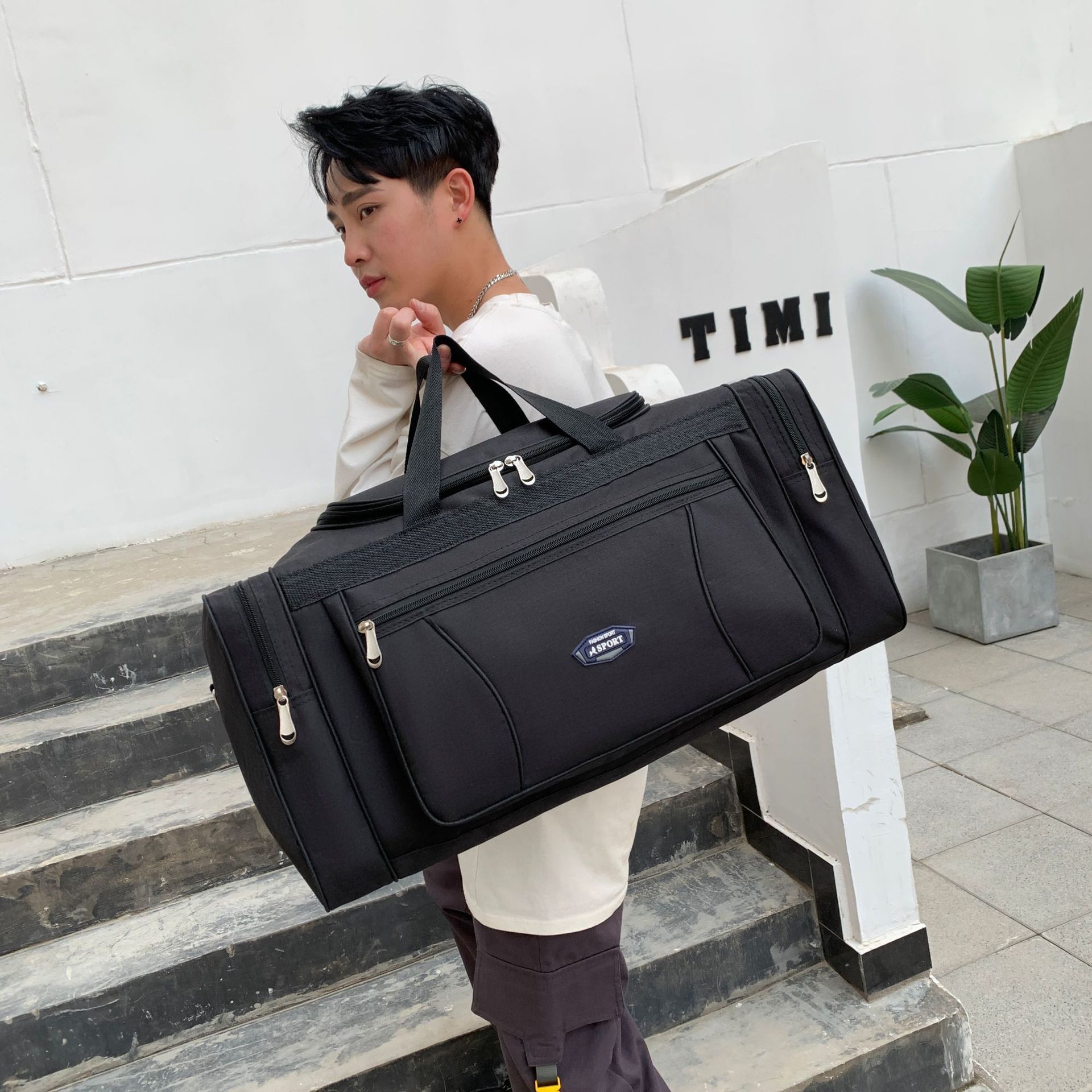 handbags  Travel Bags Multi-Size Large Capacity Business Travel Oxford Cloth Waterproof Carry-On Bag Men'S Portable Foldable Travel Bag