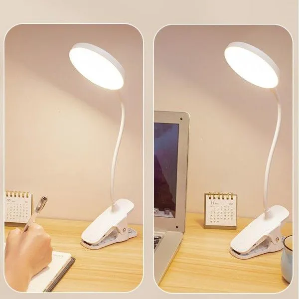 Led Eye Protection Clip Desk Lamp Dormitory Learning Charging Night Light Bright Enough Table Lamps