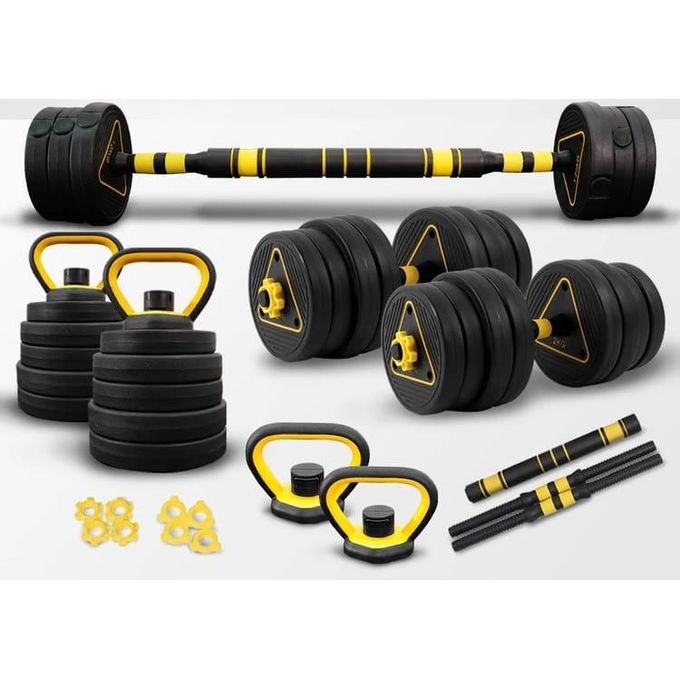 Adjustable Dumbbells 40kg Weight With Kettlebell And Barbell