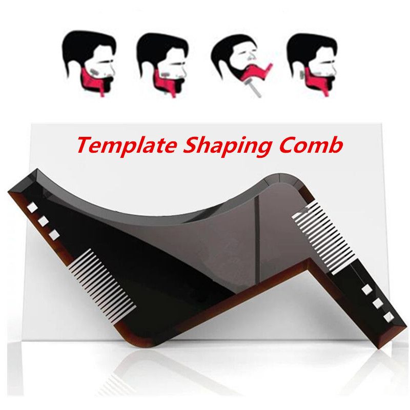 Beard Shaping Template Shower Salon Beard Shaving shave Shaping style styling comb care brush Tool