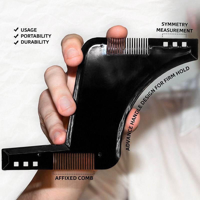 Beard Shaping Template Shower Salon Beard Shaving shave Shaping style styling comb care brush Tool