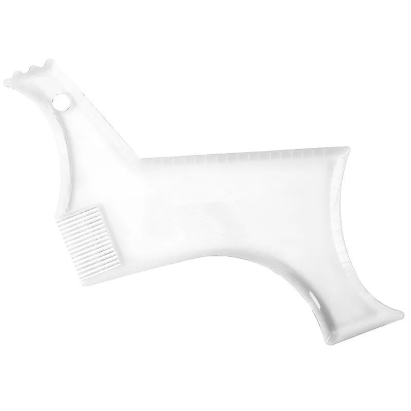 1PCS Beard Shaping Styling Template PLUS Beard Comb All-In-One Tool ABS Comb for Hair Beard Trim Template High Quality